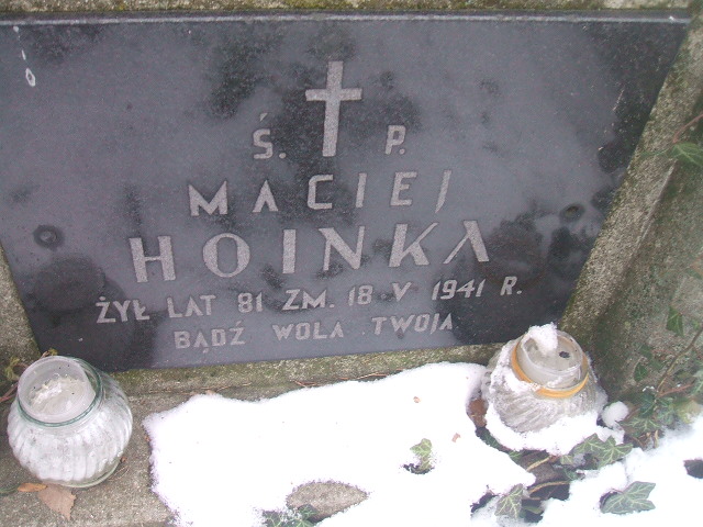 Maciej Hoinka 1860 Żyrardów - Grobonet - Wyszukiwarka osób pochowanych