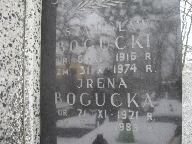 Irena Bogucka 1921 Żyrardów - Grobonet - Wyszukiwarka osób pochowanych