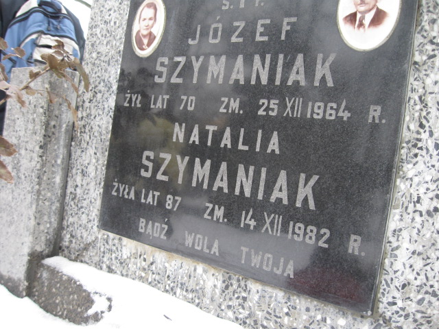 Natalia Szymaniak 1895 Żyrardów - Grobonet - Wyszukiwarka osób pochowanych