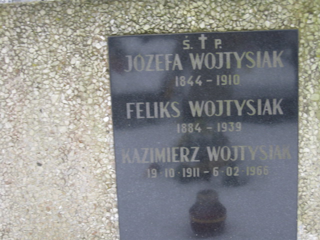 Józefa Wojtysiak 1844 Żyrardów - Grobonet - Wyszukiwarka osób pochowanych