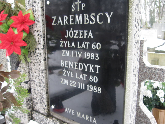 Józefa Zarembska 1923 Żyrardów - Grobonet - Wyszukiwarka osób pochowanych