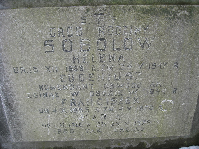 Maria Sobol 1916 Żyrardów - Grobonet - Wyszukiwarka osób pochowanych