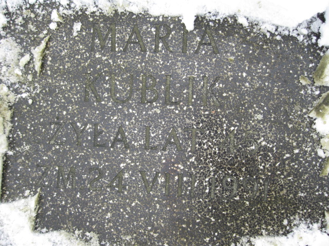 Maria Kublik 1946 Żyrardów - Grobonet - Wyszukiwarka osób pochowanych