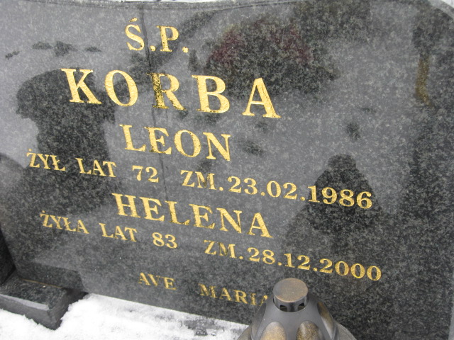 Leon Korba 1913 Żyrardów - Grobonet - Wyszukiwarka osób pochowanych