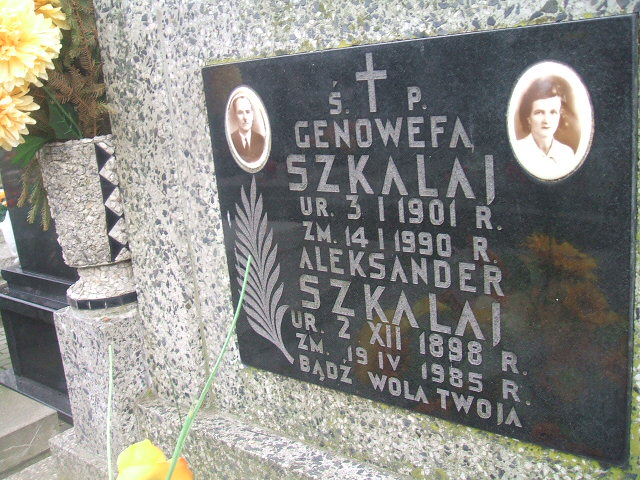 Genowefa Szkalaj 1901 Żyrardów - Grobonet - Wyszukiwarka osób pochowanych