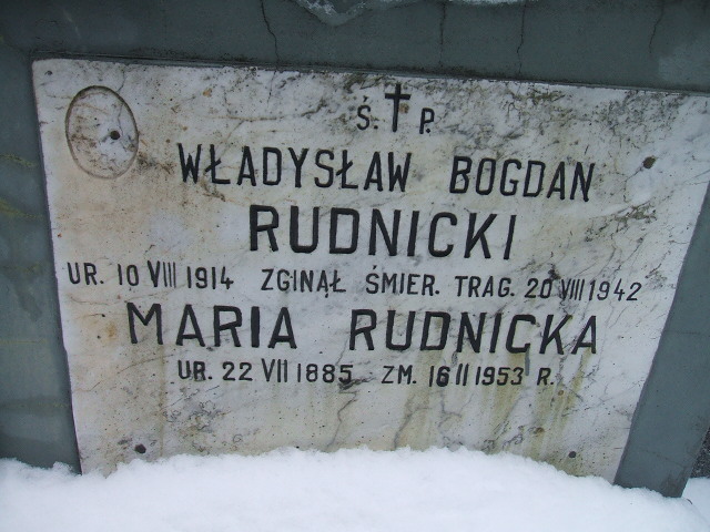 Władysław Bogdan Rudnicki 1914 Żyrardów - Grobonet - Wyszukiwarka osób pochowanych