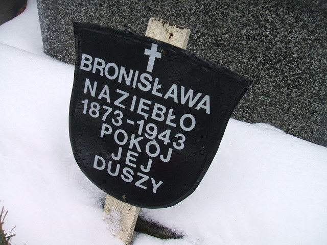 Bronisława Naziębło 1873 Żyrardów - Grobonet - Wyszukiwarka osób pochowanych