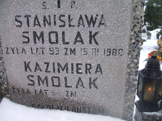 Stanisława Smolak 1887 Żyrardów - Grobonet - Wyszukiwarka osób pochowanych
