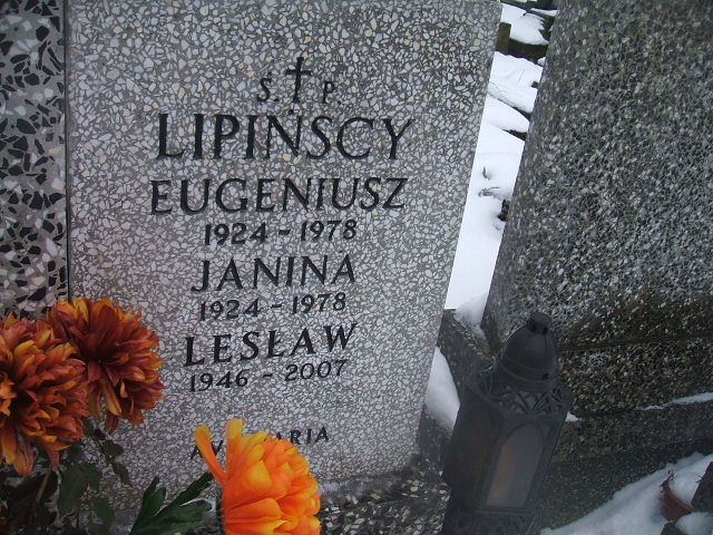Eugeniusz Lipiński 1924 Żyrardów - Grobonet - Wyszukiwarka osób pochowanych