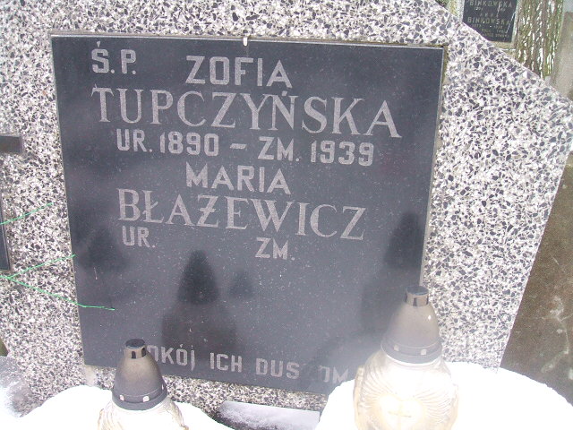 Zofia Tupczyńska 1890 Żyrardów - Grobonet - Wyszukiwarka osób pochowanych