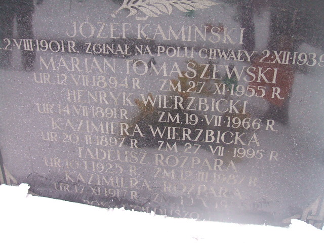 Marian Tomaszewski 1894 Żyrardów - Grobonet - Wyszukiwarka osób pochowanych