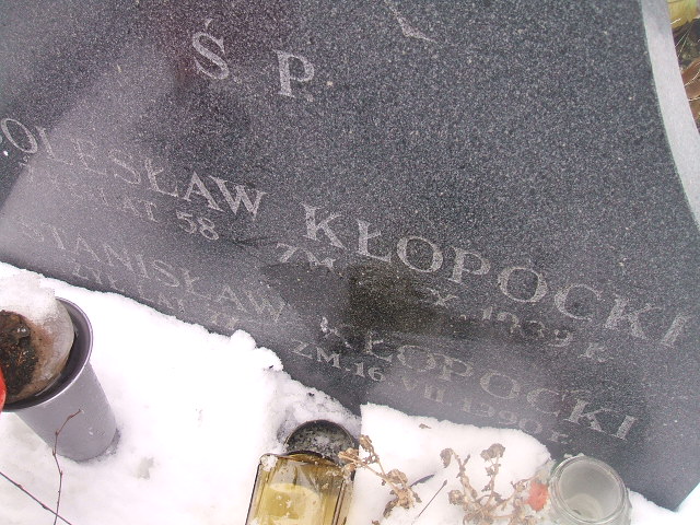 Bolesław Kłopocki Żyrardów - Grobonet - Wyszukiwarka osób pochowanych
