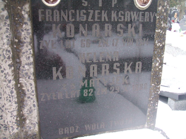 Franciszek Konarski 1908 Żyrardów - Grobonet - Wyszukiwarka osób pochowanych
