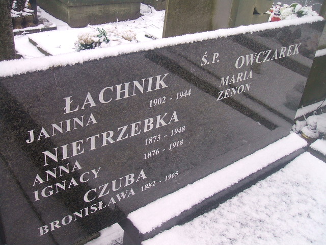 Janina Łachnik 1902 Żyrardów - Grobonet - Wyszukiwarka osób pochowanych