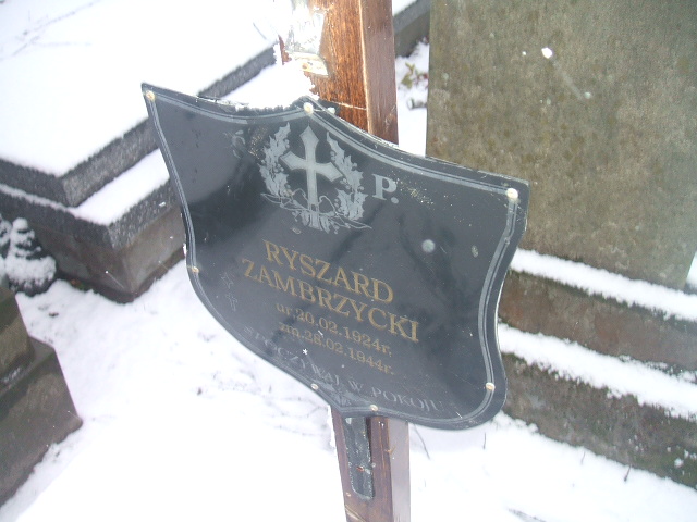 Ryszard Zambrzycki 1924 Żyrardów - Grobonet - Wyszukiwarka osób pochowanych