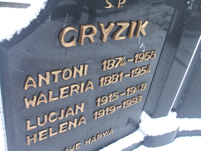Antoni Gryzik 1874 Żyrardów - Grobonet - Wyszukiwarka osób pochowanych