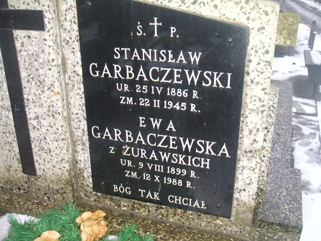 Stanisław Garbaczewski 1886 Żyrardów - Grobonet - Wyszukiwarka osób pochowanych