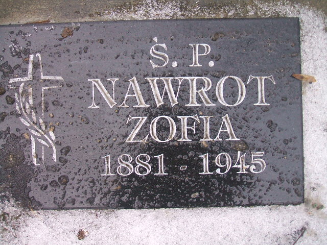 Zofia Nawrot 1881 Żyrardów - Grobonet - Wyszukiwarka osób pochowanych