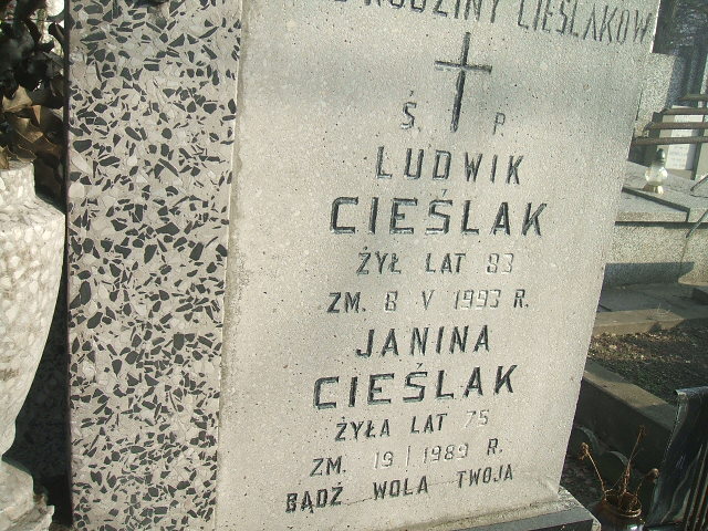 Ludwik Cieślak 1909 Żyrardów - Grobonet - Wyszukiwarka osób pochowanych