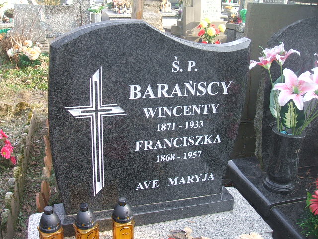 Wincenty Barański 1871 Żyrardów - Grobonet - Wyszukiwarka osób pochowanych