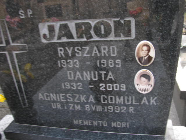 Danuta Jaroń 1932 Żyrardów - Grobonet - Wyszukiwarka osób pochowanych