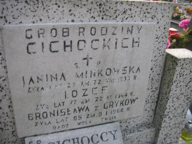 Bronisława Cichocka Żyrardów - Grobonet - Wyszukiwarka osób pochowanych