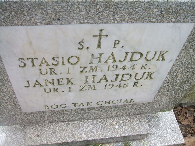Stanisław Hajduk 1945 Żyrardów - Grobonet - Wyszukiwarka osób pochowanych