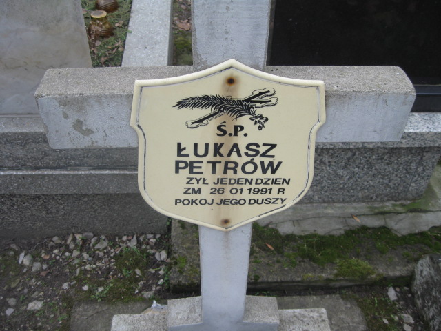 Łukasz Petrów 1991 Żyrardów - Grobonet - Wyszukiwarka osób pochowanych
