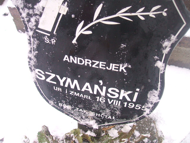 Andrzej Szymański 1955 Żyrardów - Grobonet - Wyszukiwarka osób pochowanych