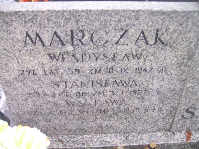 Stanisława Marczak 1896 Żyrardów - Grobonet - Wyszukiwarka osób pochowanych