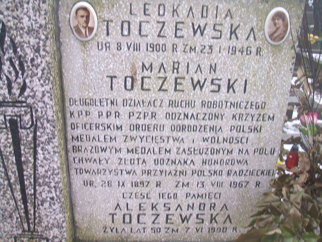 Marian Toczewski 1897 Żyrardów - Grobonet - Wyszukiwarka osób pochowanych