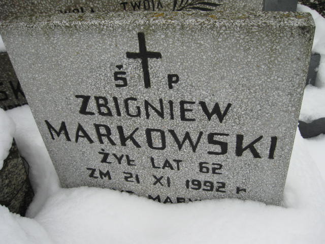 Zbigniew Markowski 1930 Żyrardów - Grobonet - Wyszukiwarka osób pochowanych