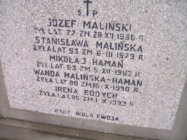 Irena Bodych 1913 Żyrardów - Grobonet - Wyszukiwarka osób pochowanych
