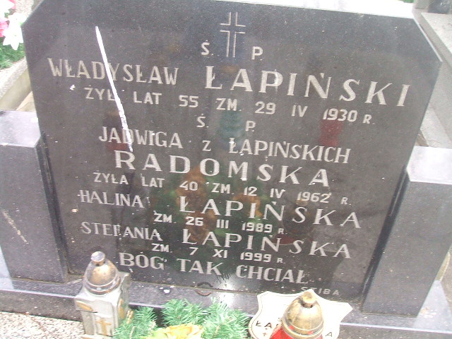 Władysław Łapiński Żyrardów - Grobonet - Wyszukiwarka osób pochowanych