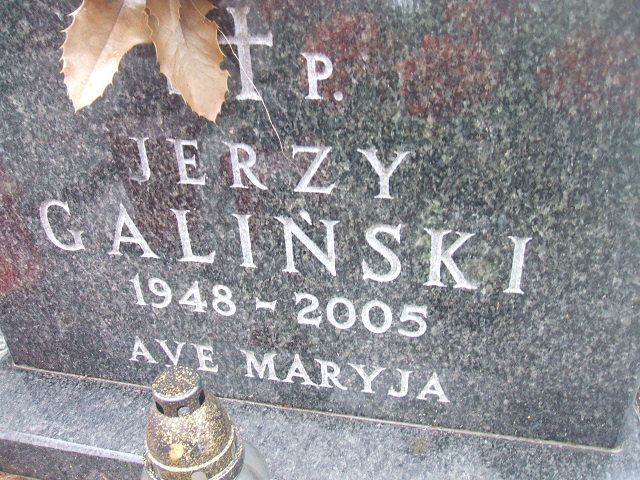 Jerzy Galiński 1948 Żyrardów - Grobonet - Wyszukiwarka osób pochowanych