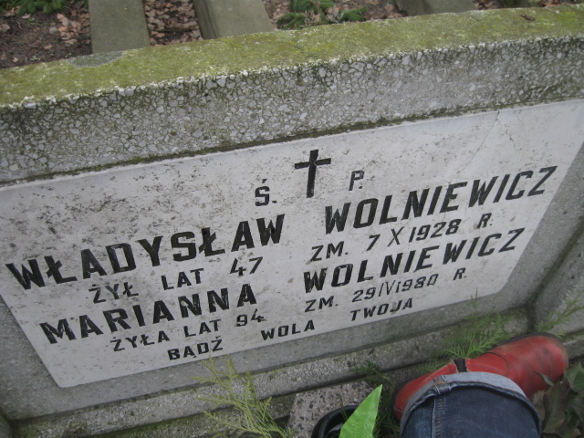 Marianna Wolniewicz 1887 Żyrardów - Grobonet - Wyszukiwarka osób pochowanych