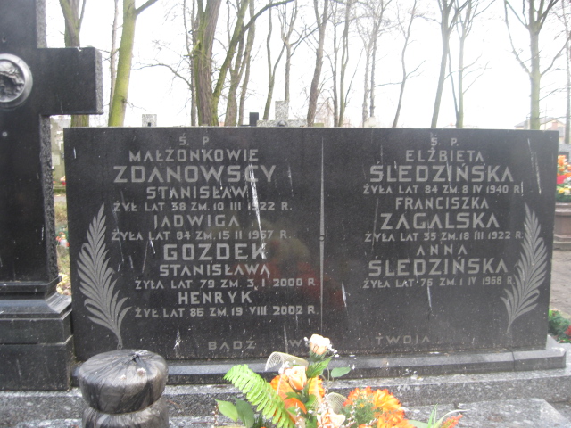 Stanisława Gozdek 1921 Żyrardów - Grobonet - Wyszukiwarka osób pochowanych