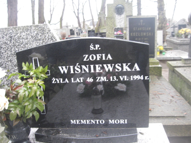 Zofia Maria Wiśniewska 1948 Żyrardów - Grobonet - Wyszukiwarka osób pochowanych