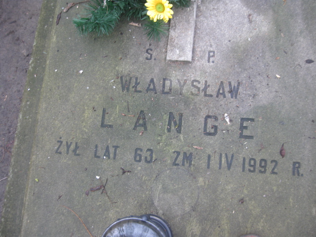 Władysław Zdzisław Lange 1928 Żyrardów - Grobonet - Wyszukiwarka osób pochowanych