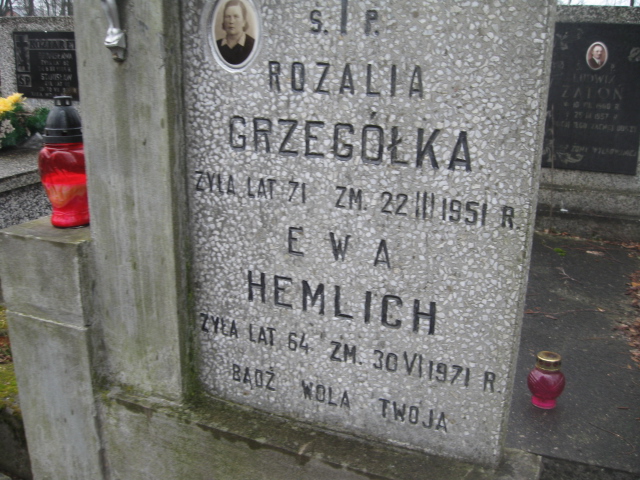Ewa Hemlich 1907 Żyrardów - Grobonet - Wyszukiwarka osób pochowanych