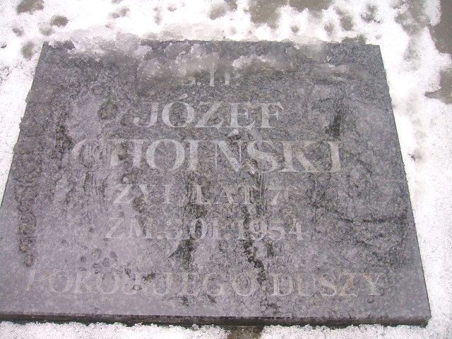 Józef Choiński Żyrardów - Grobonet - Wyszukiwarka osób pochowanych