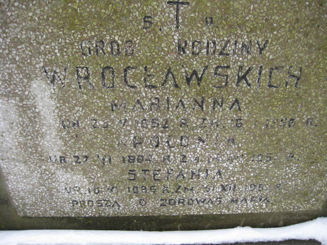 Emilia Wrocławska 1884 Żyrardów - Grobonet - Wyszukiwarka osób pochowanych