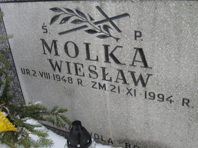 Wiesława Molka 1948 Żyrardów - Grobonet - Wyszukiwarka osób pochowanych