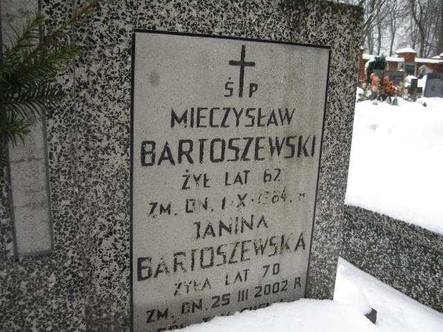 Mieczysław Bartoszewski 1922 Żyrardów - Grobonet - Wyszukiwarka osób pochowanych