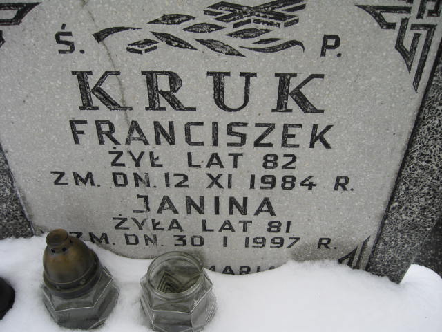 Franciszek Kruk 1902 Żyrardów - Grobonet - Wyszukiwarka osób pochowanych