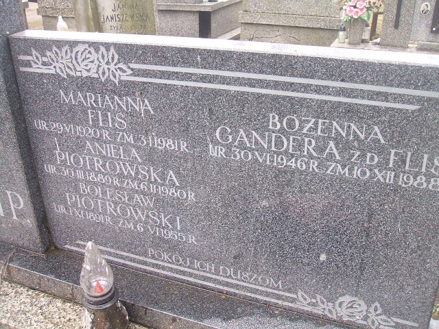 Marianna Flis 1920 Żyrardów - Grobonet - Wyszukiwarka osób pochowanych