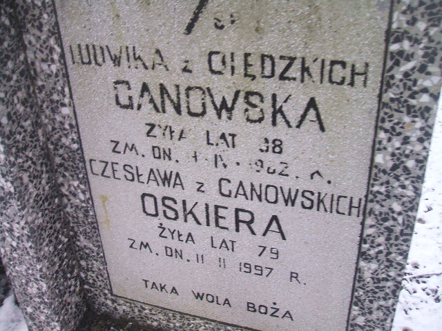 Czesława Oskiera 1918 Żyrardów - Grobonet - Wyszukiwarka osób pochowanych