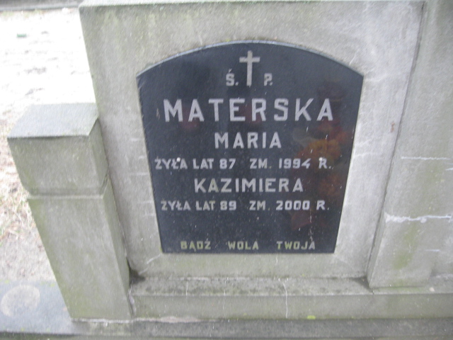 Kazimiera Materska 1910 Żyrardów - Grobonet - Wyszukiwarka osób pochowanych