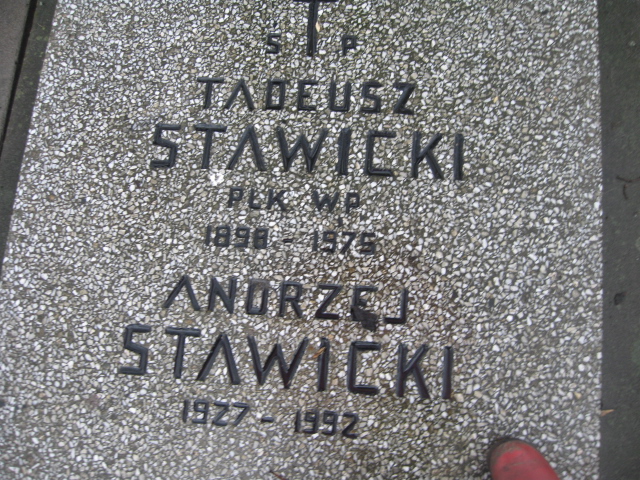 ANDRZEJ MARIA Stawicki 1927 Żyrardów - Grobonet - Wyszukiwarka osób pochowanych
