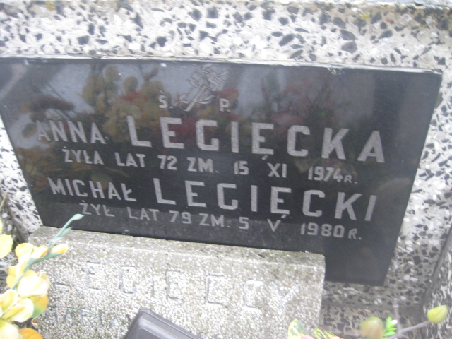 Michał Legięcki 1901 Żyrardów - Grobonet - Wyszukiwarka osób pochowanych